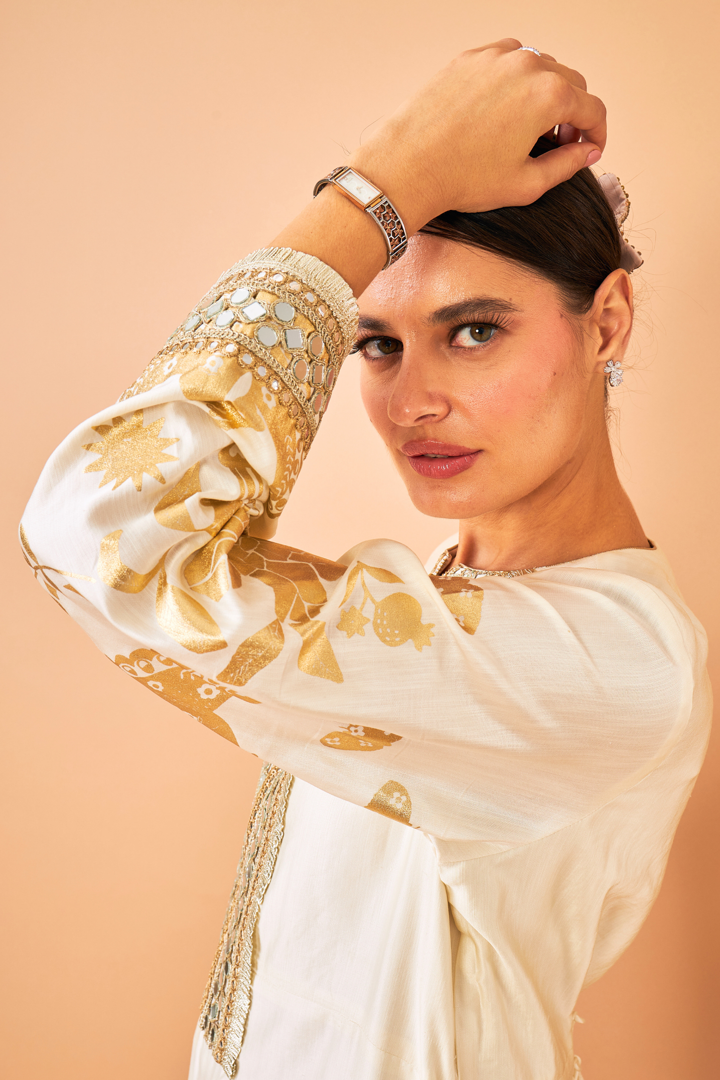 Alba Gold Ladies Long Dress