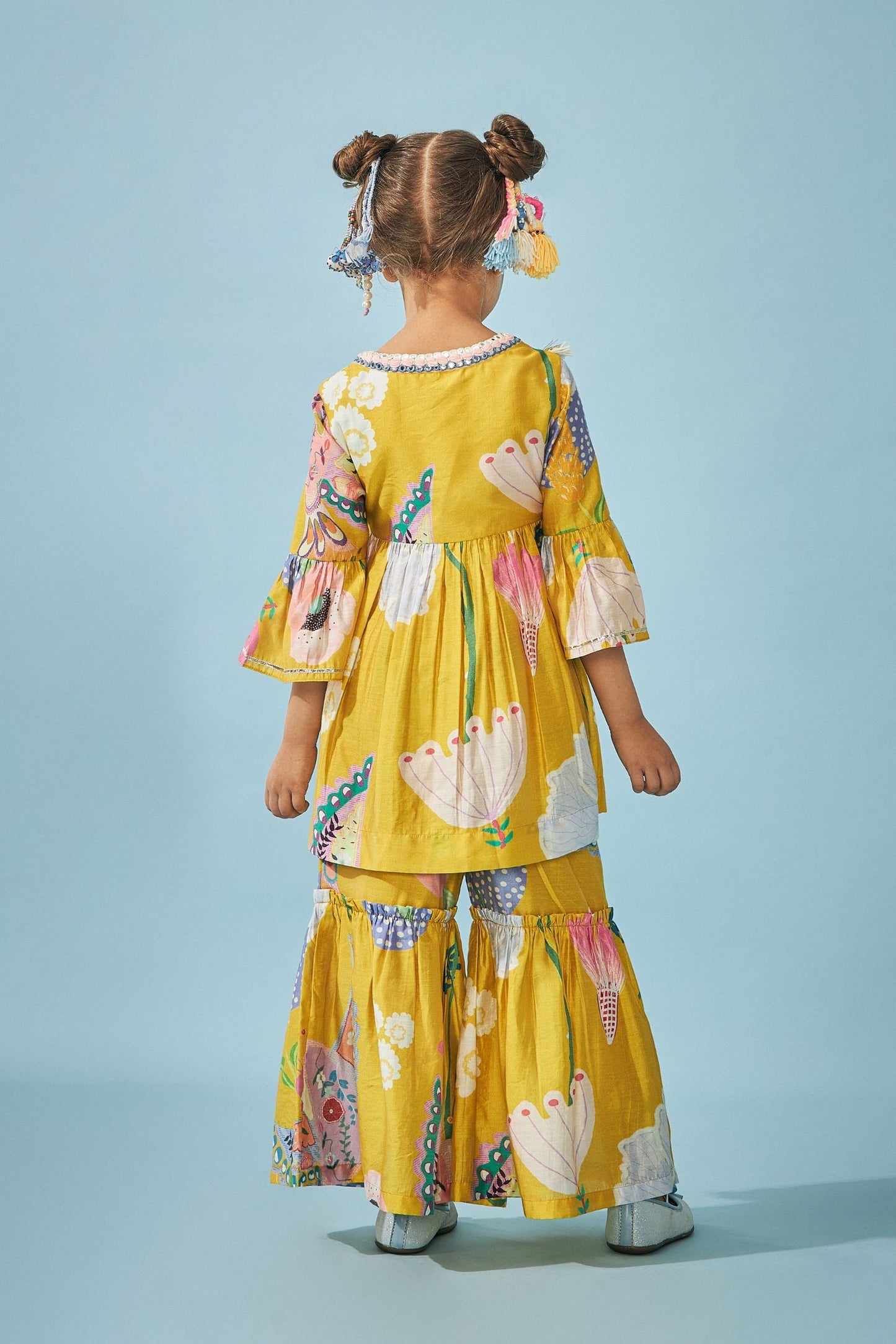 Yellow Bloom Embellished Girls & Boys Coord - Boy & Girl