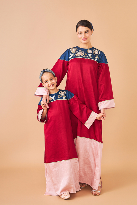 Scarlet Blush Long Dress - Mom & Me