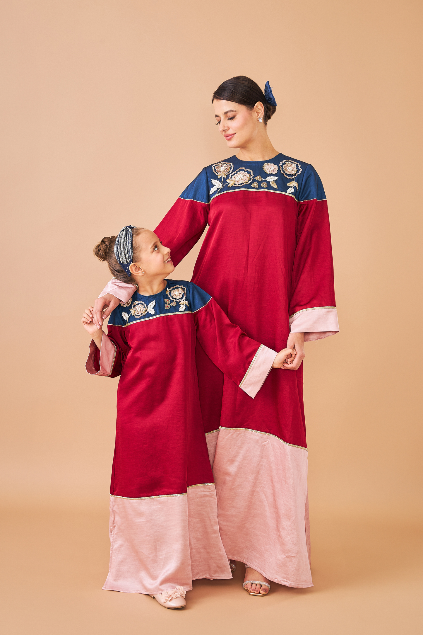 Scarlet Blush Long Dress - Mom & Me