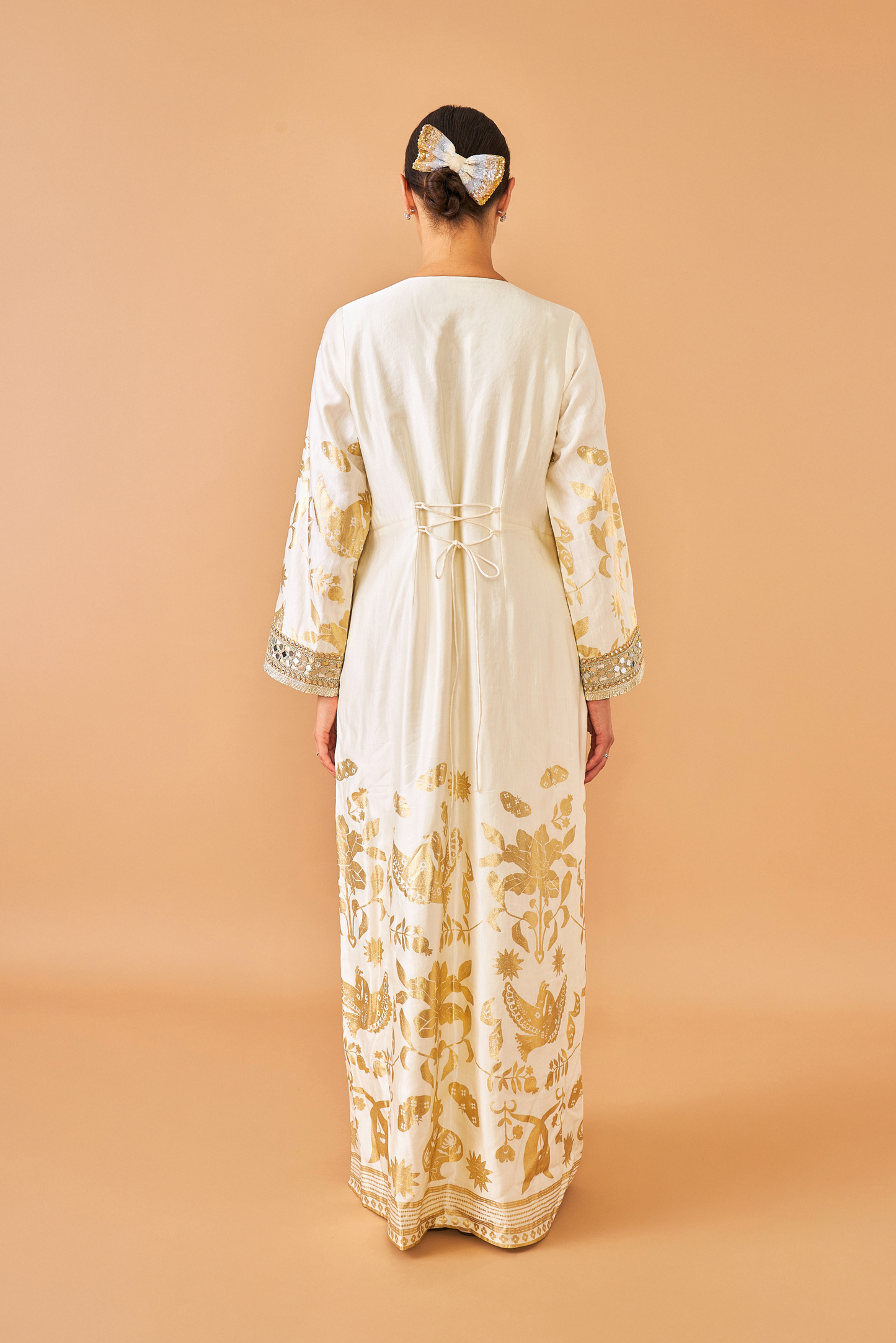 Alba Gold  Long Dress - Mom & Me