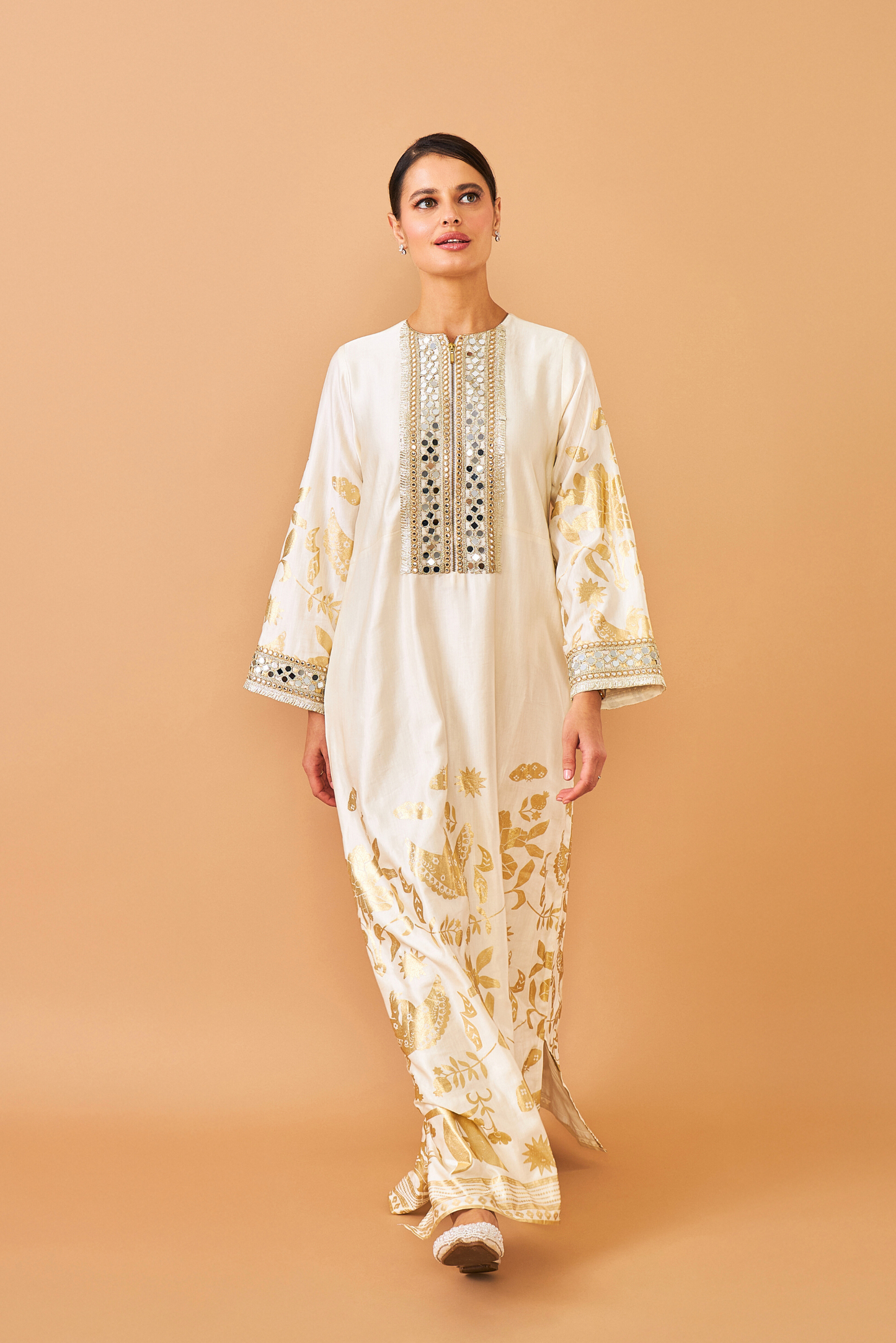 Alba Gold Ladies Long Dress