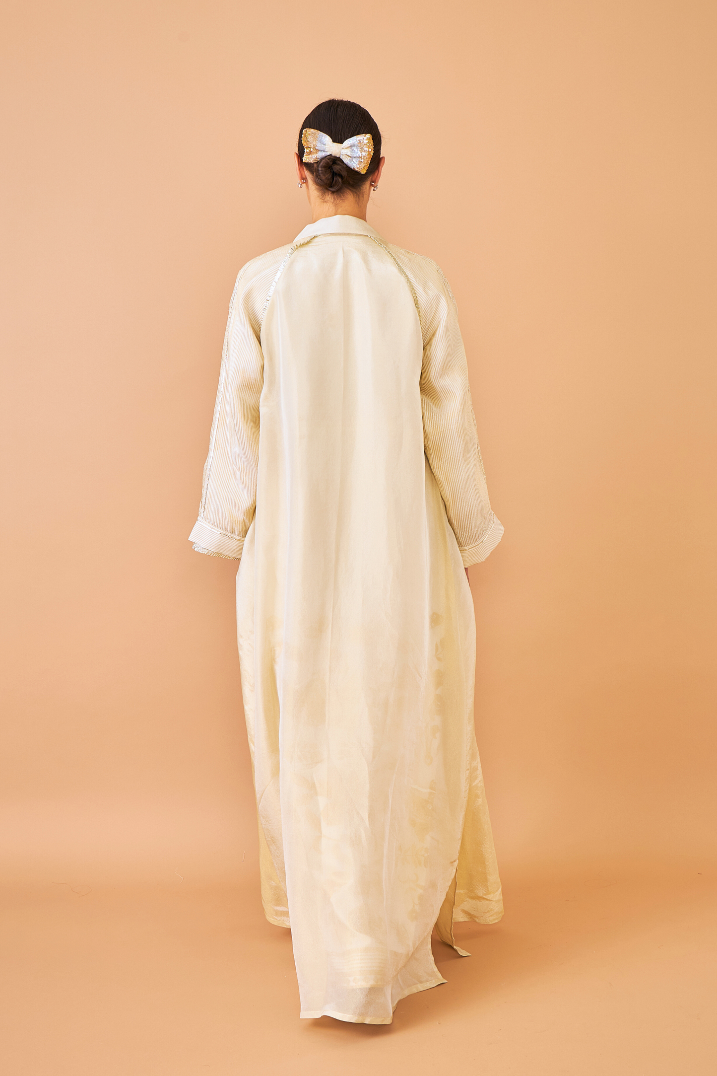 Alba Gold Coat with Long Dress - Mom & Me