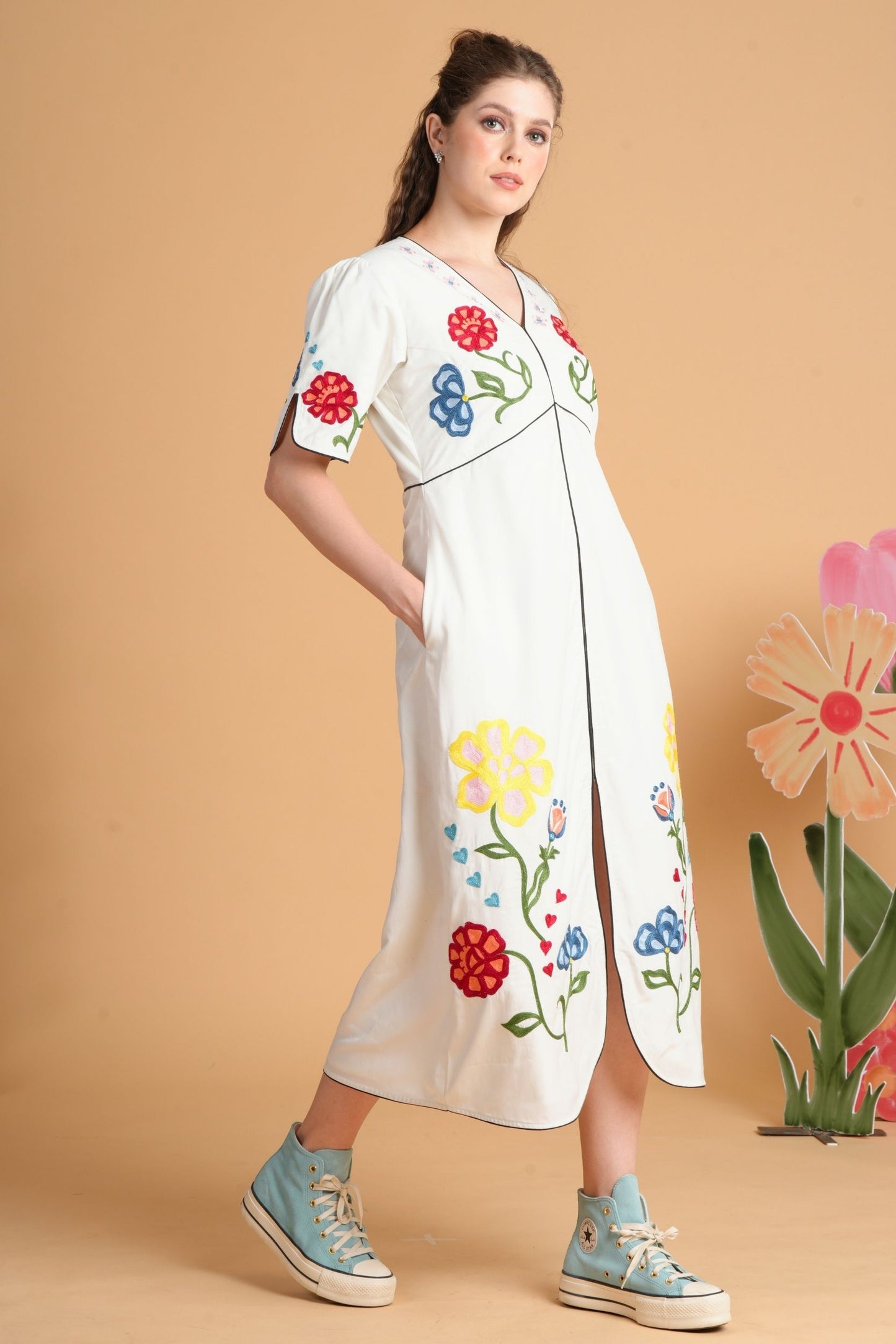 Liora Embroidered Women'S Dress