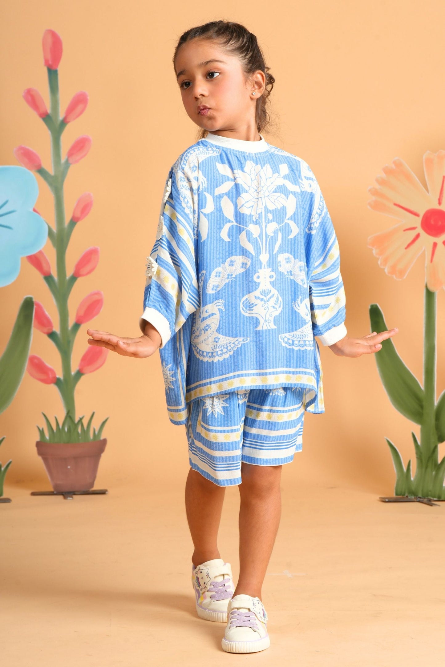 Nola Blue Co-Ord Shorts Set
