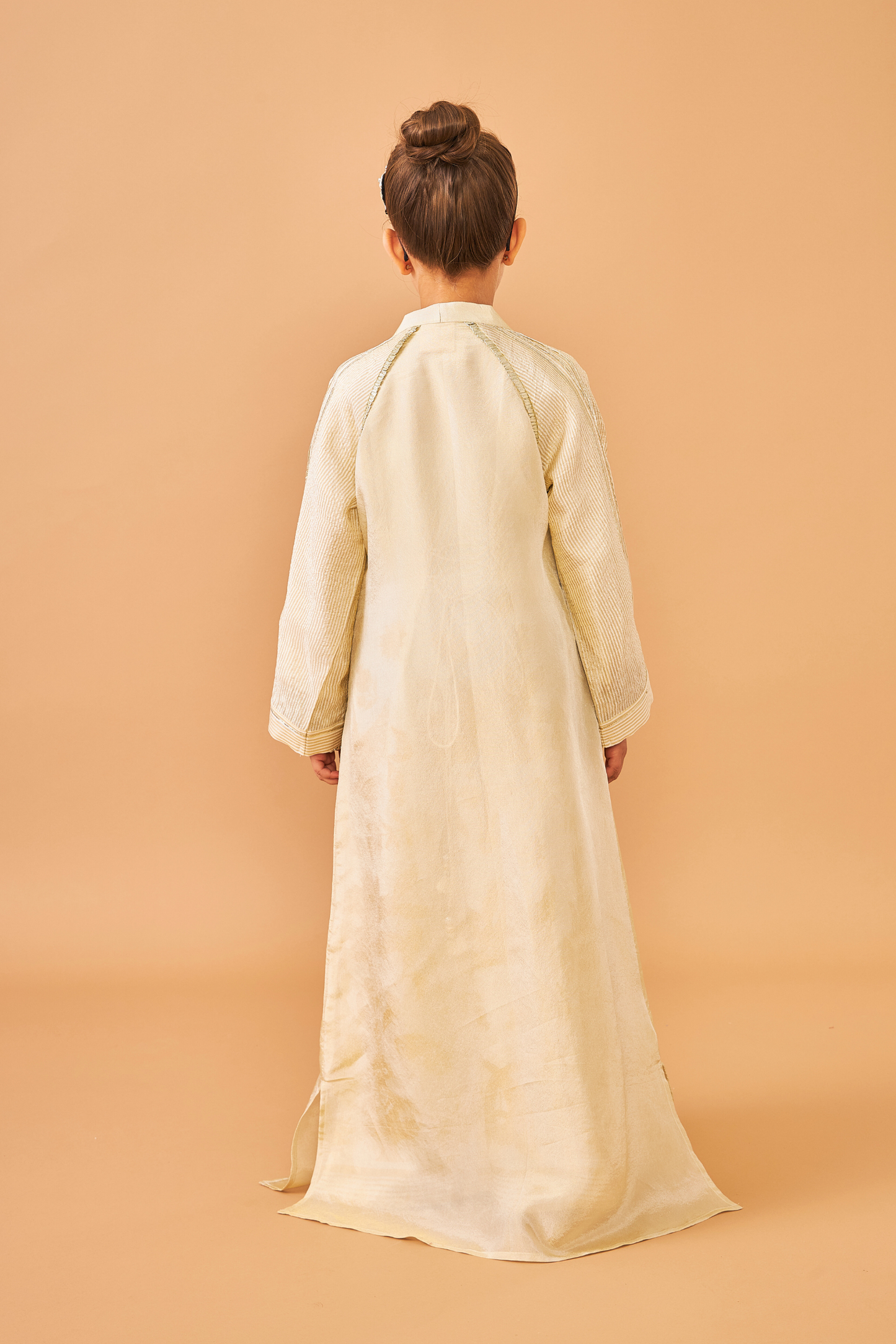 Alba Gold Coat with Long Dress - Mom & Me