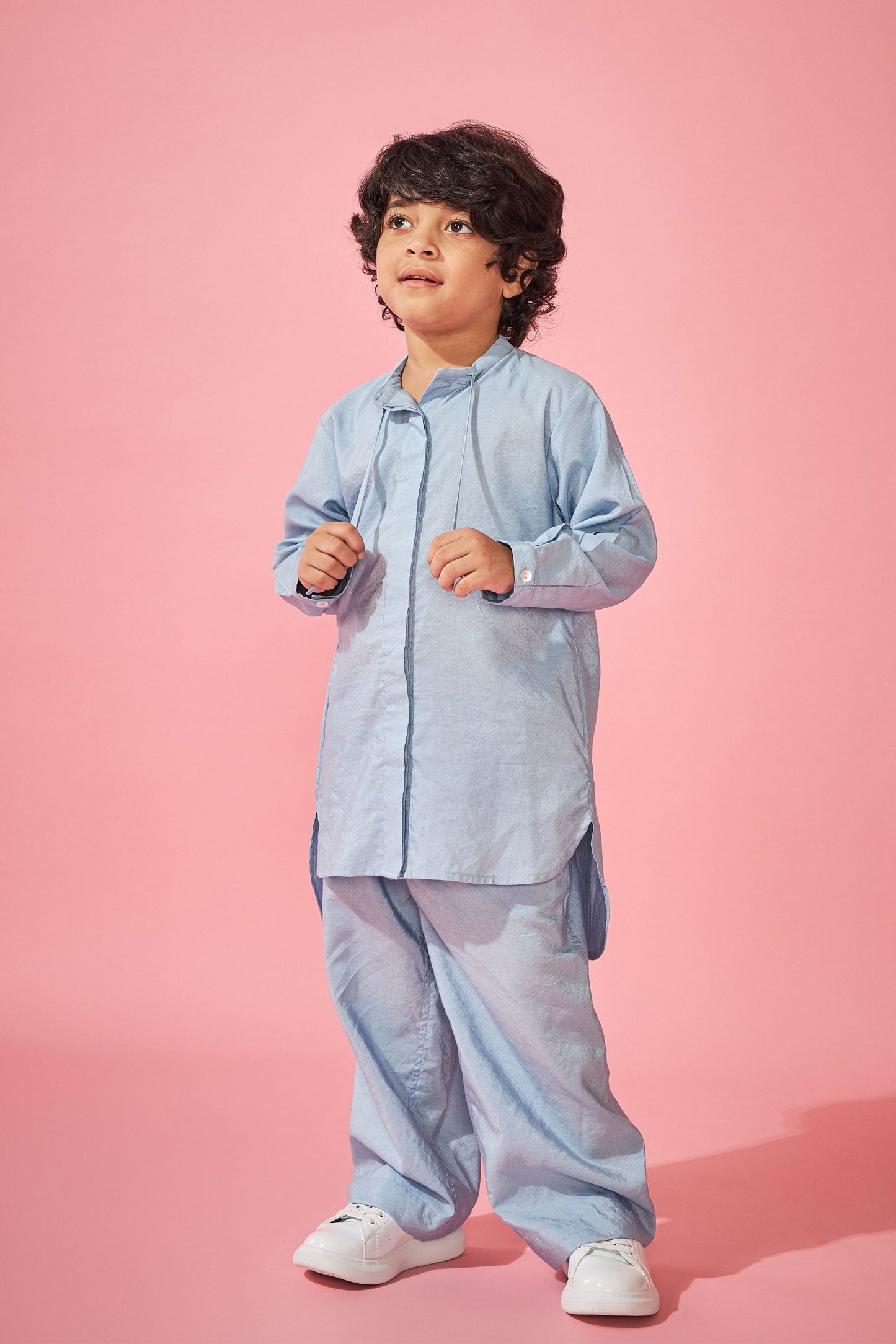 Blue Boys Kurta Trouser Coord (2 pc set)