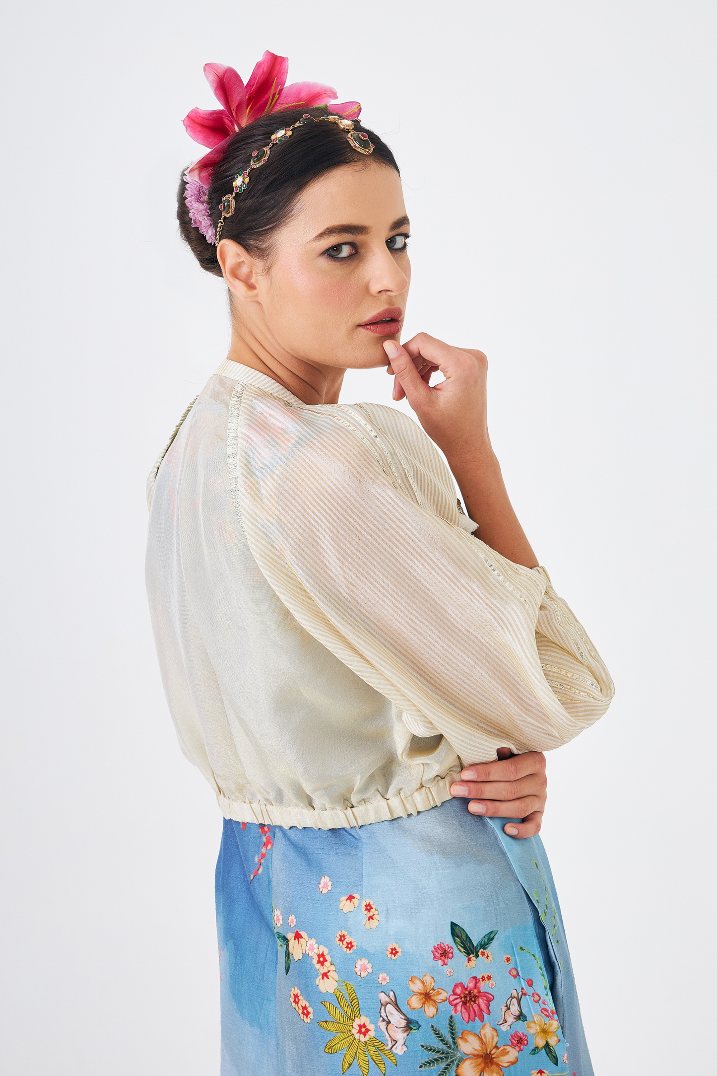 Alba Gold Ladies Embellished Jacket 1 pc