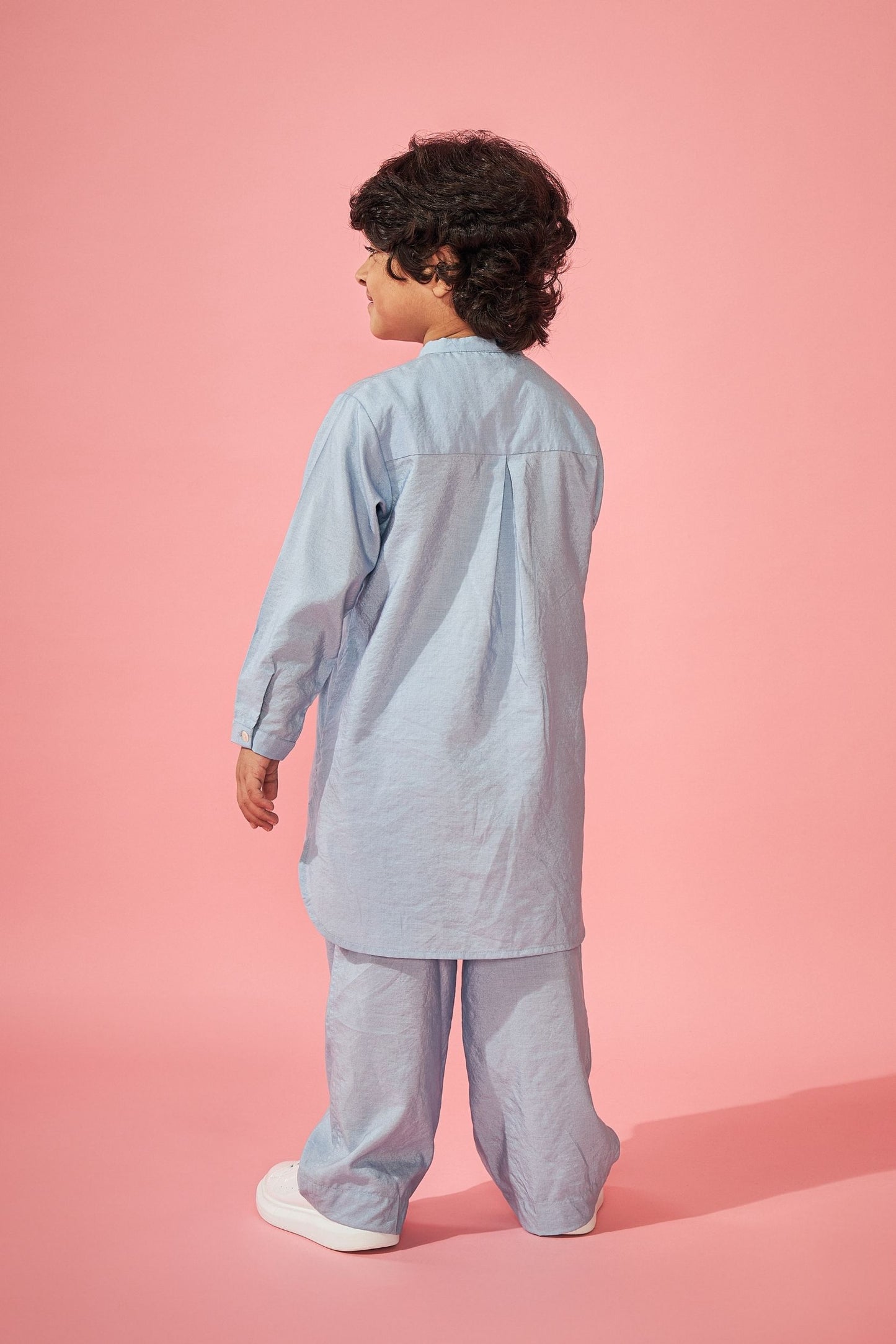 Blue Boys Kurta Trouser Coord (2 pc set)