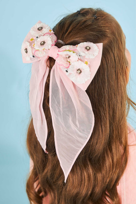 Daphne pink bow on kids