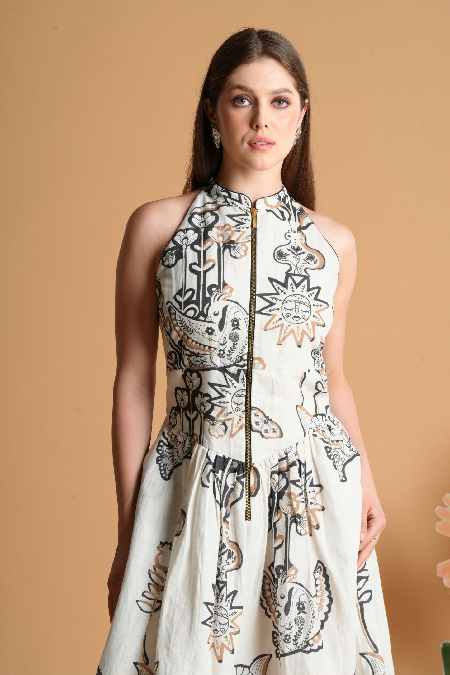 Soraya Printed Ladies Long Dress
