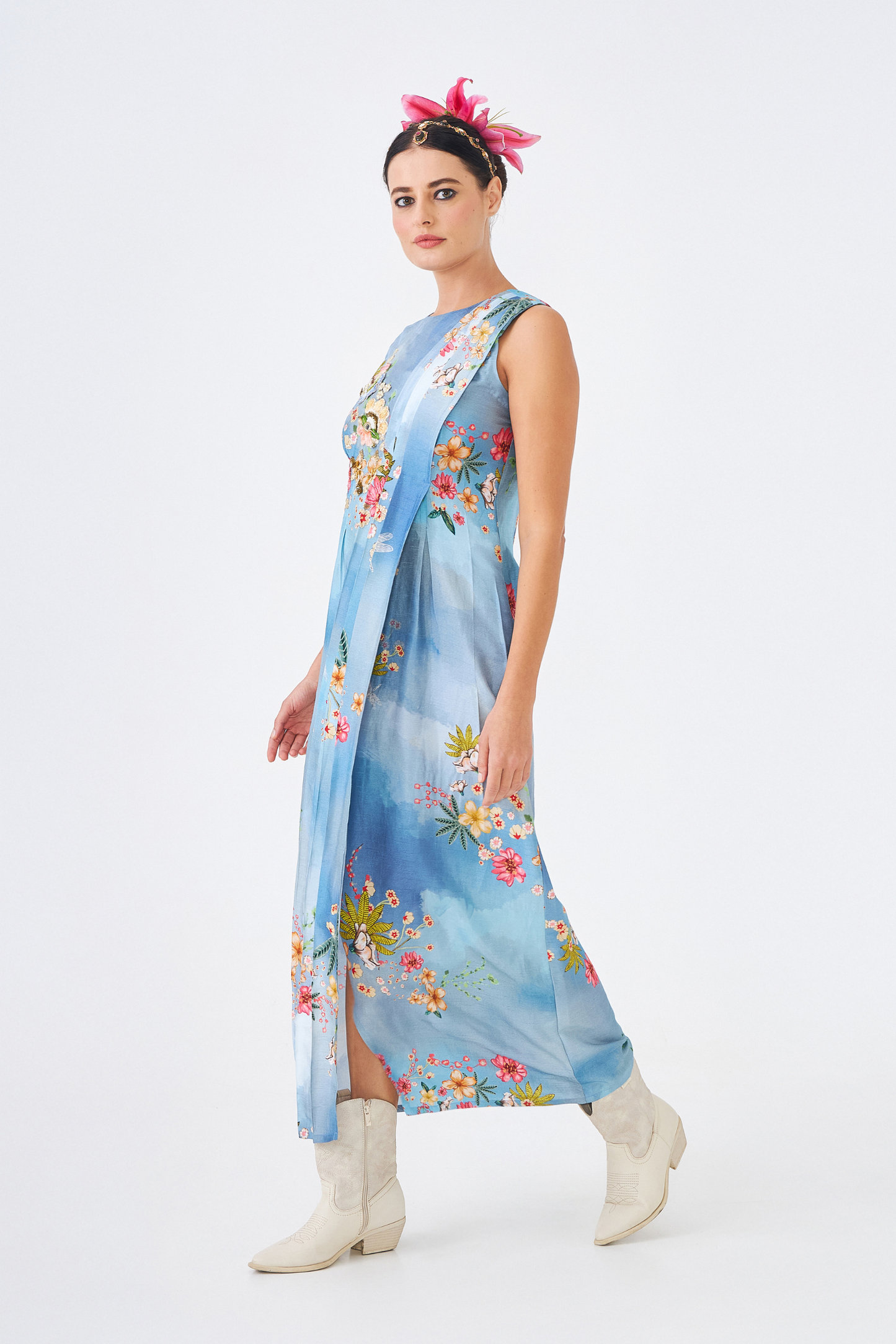 Clea Ladies Embellished Long Dress 1 pc