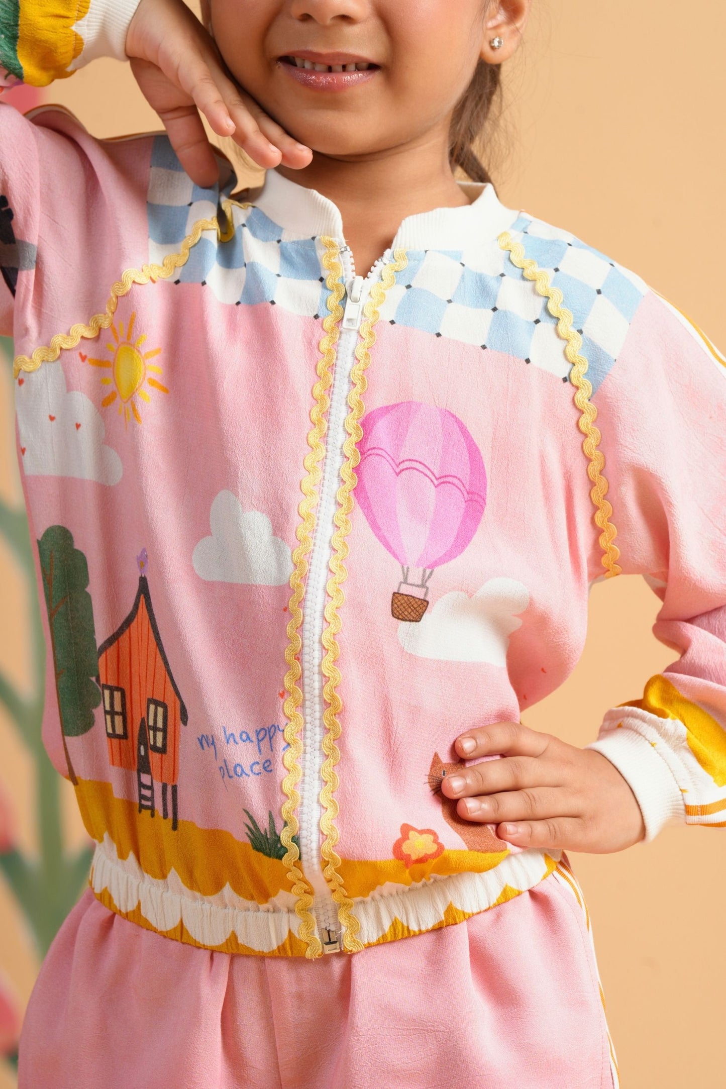 My Happy Place Girls Joggers Suit