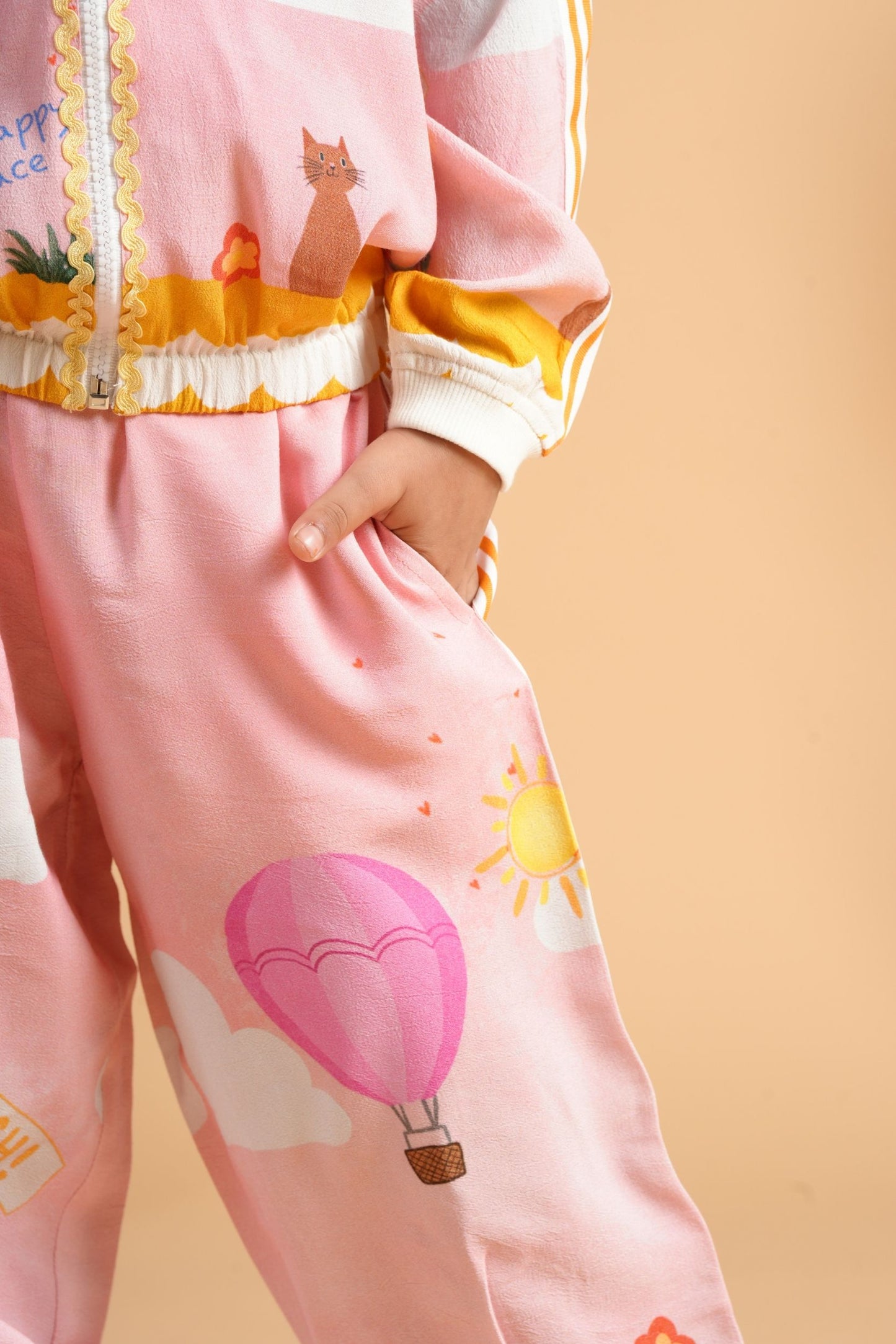 My Happy Place Girls Joggers Suit
