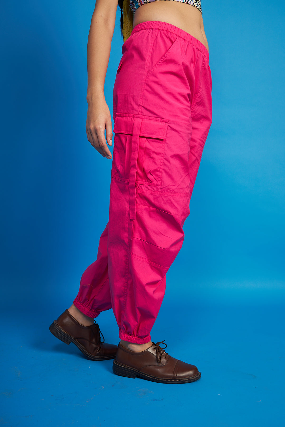 Farah Hot Pink Cargo Trousers