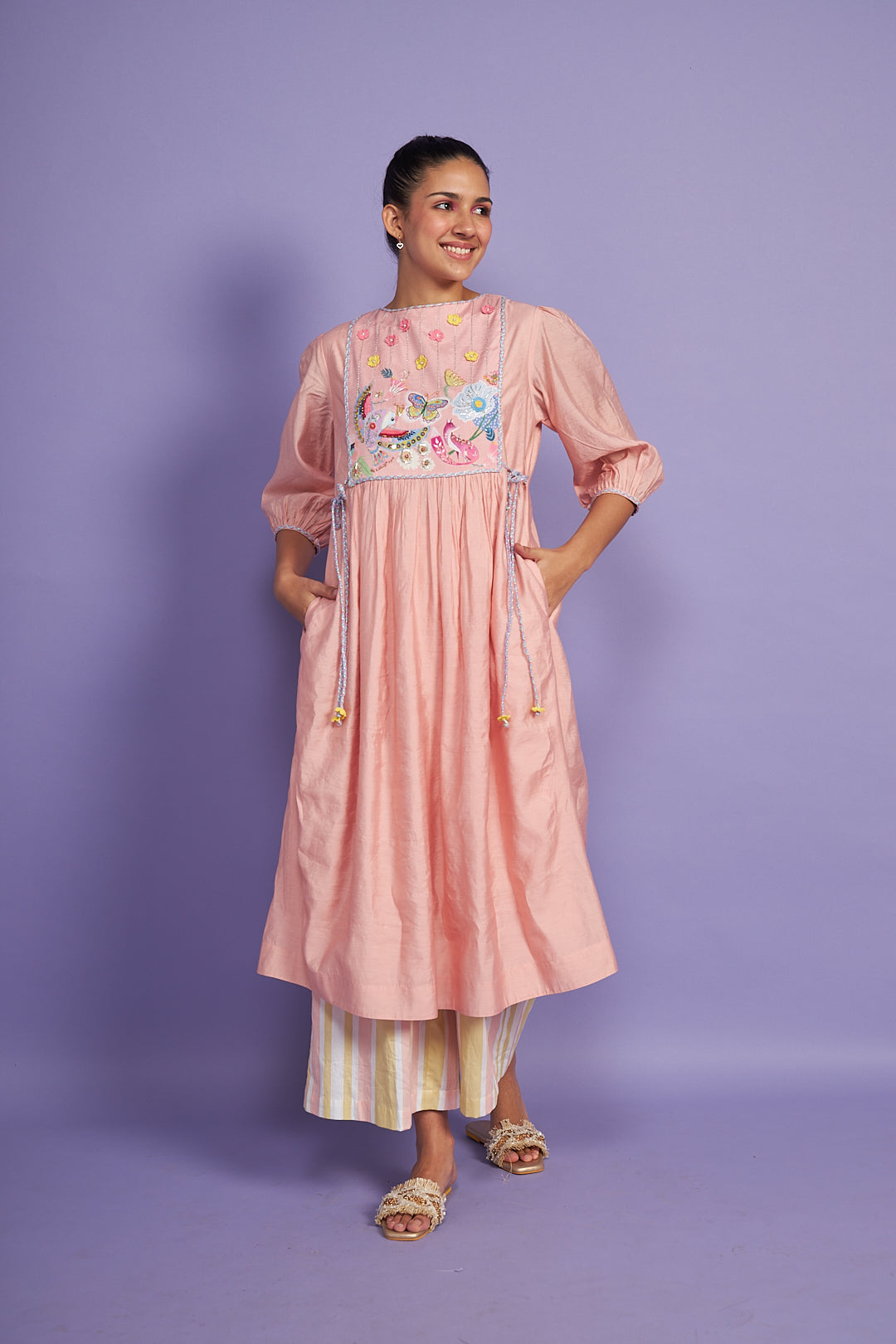Sparrow Pink Dress Co-ord