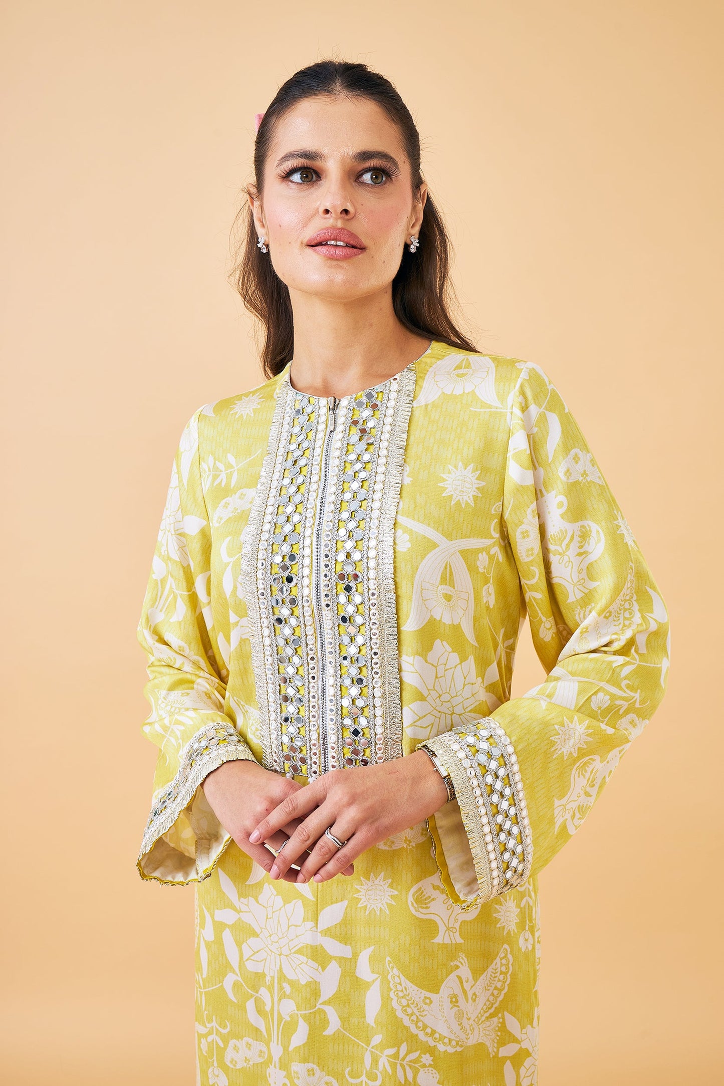 Poppy Yellow Ladies Long Dress