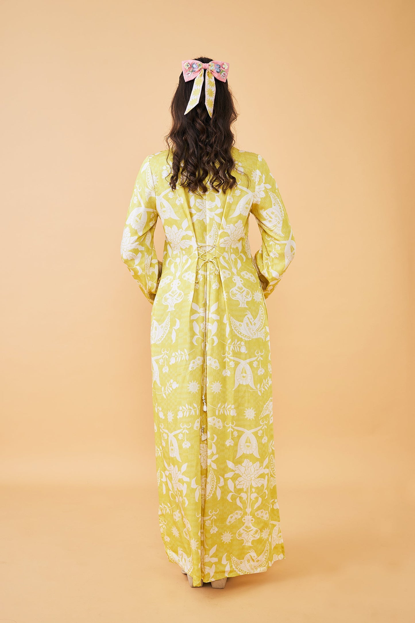 Poppy Yellow Ladies Long Dress