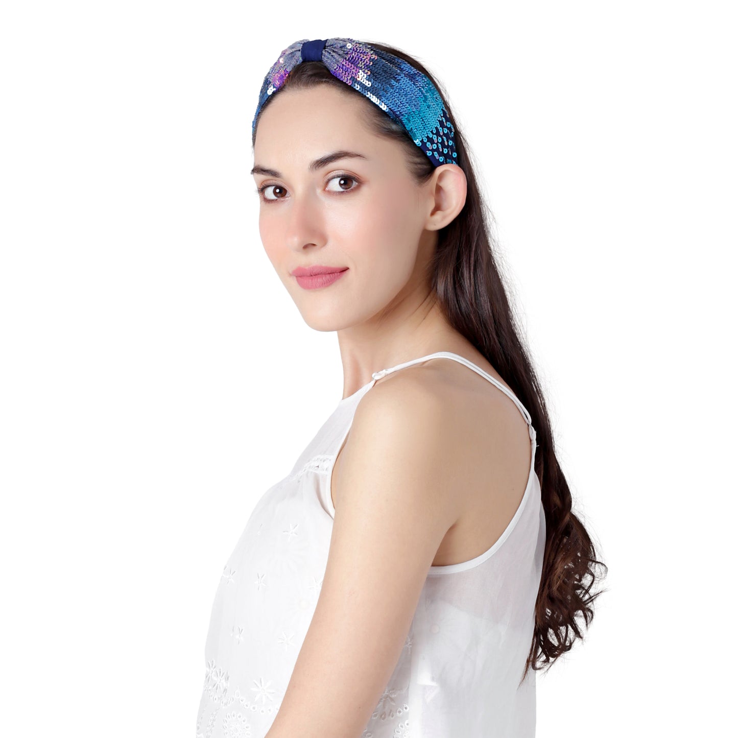 Serena Blue Studded Headband