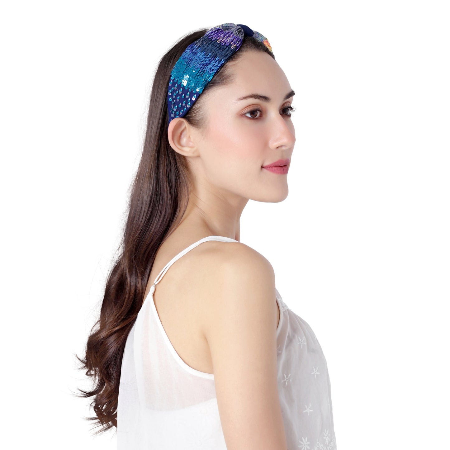 Serena Blue Studded Headband