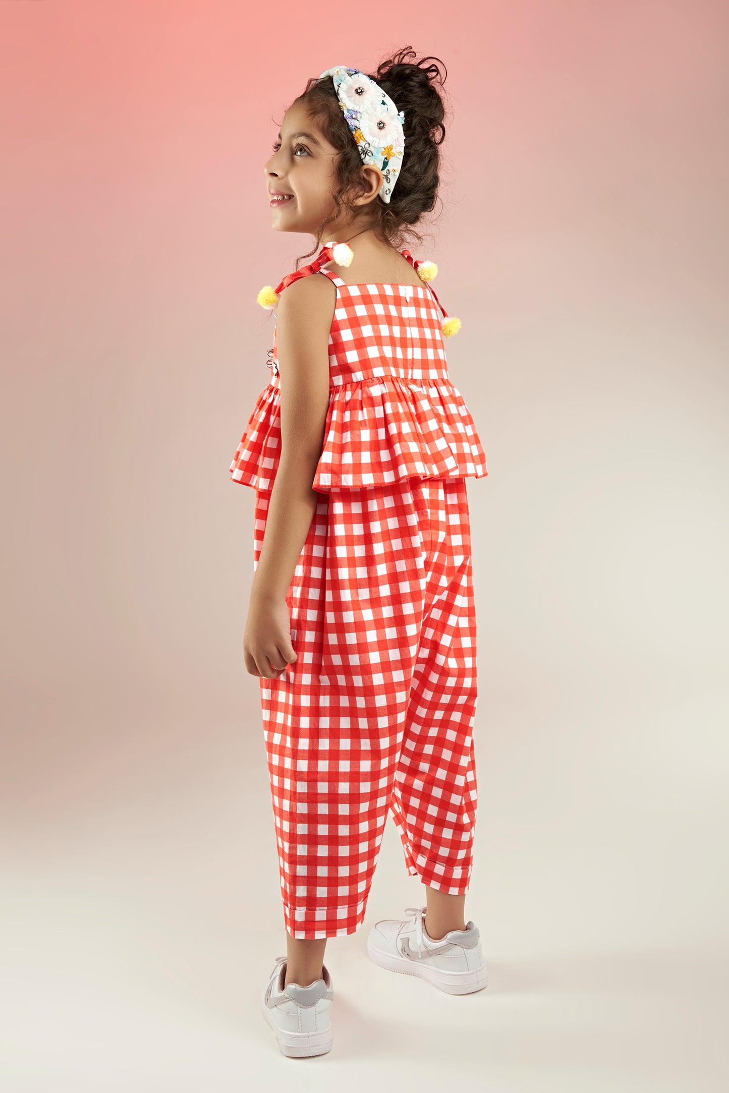 Check Out The Daisies Embellished Printed Jumpsuit Kids