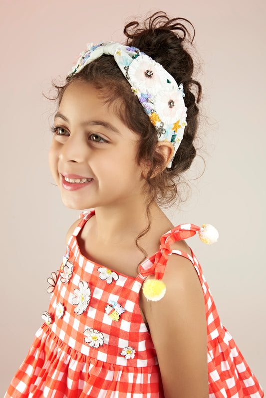 Check Out The Daisies Embellished Printed Jumpsuit Kids