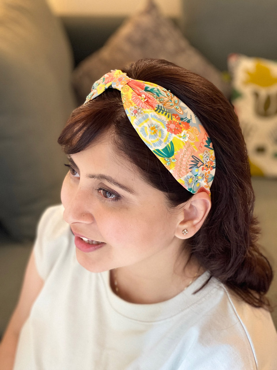Mae Garden Embroidered Headband