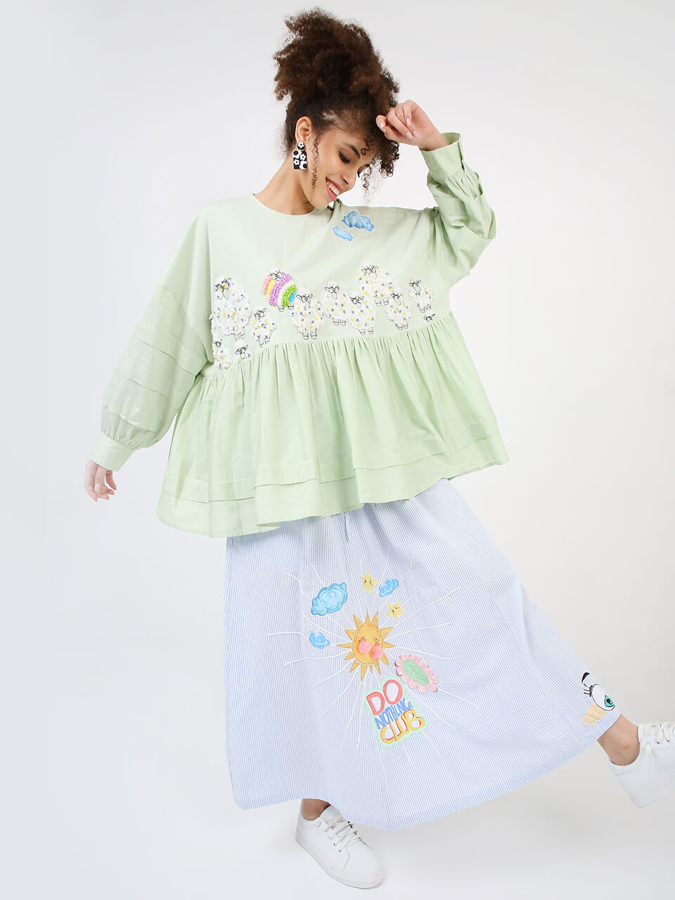 The Ba-Ba Lost Sheep Embroidered Blouse